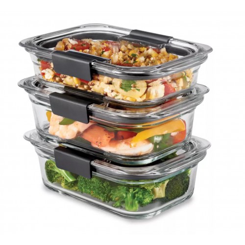 3 קופסאות לאחסון מזון RUBBERMAID 3 קופסאות לאחסון מזון RUBBERMAID