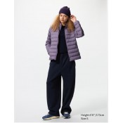 מעיל UNIQLO לנשים ללא כובע בצבע ורוד