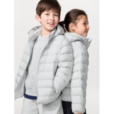 מעיל UNIQLO לילדים עם קפוצ'ון נשלף בצבע אפור בהיר מעיל UNIQLO לילדים עם קפוצ'ון נשלף בצבע אפור בהיר