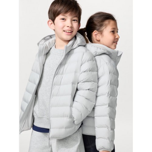 מעיל UNIQLO לילדים עם קפוצ'ון נשלף בצבע אפור בהיר מעיל UNIQLO לילדים עם קפוצ'ון נשלף בצבע אפור בהיר