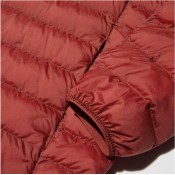 מעיל Uniqlo לגברים ללא כובע בצבע שחור