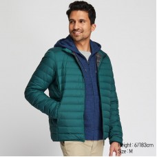 מעיל Uniqlo בצבע ירוק לגברים ללא כובע